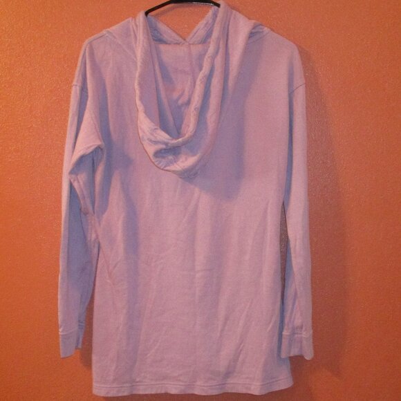 Patagonia Woman Small Purple Snap Button Warm Long Sleeve Hooded Shirt - Picture 6 of 8